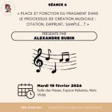 seminaire alexandre rubin