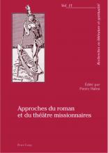 Couverture: Approches du roman et du théâtre missionnaires